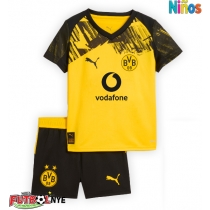 Camiseta Borussia Dortmund Primera Equipación para niños 2025-26 manga corta (+ pantalones cortos)